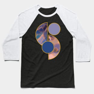 Earth tone colors vibrant bright unique minimalist neutral organic geometric boho pattern 365 Abstract Baseball T-Shirt